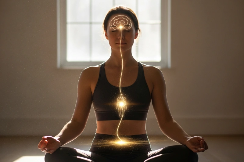 Conectando cuerpo y mente por medio de la respiración abdominal.