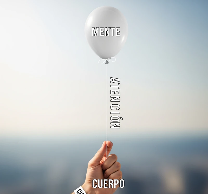 Podemos mantener nuestra mente conectada con el cuerpo por medio de la atención, y esto es una manera de trabajar en nuestro desarrollo personal.