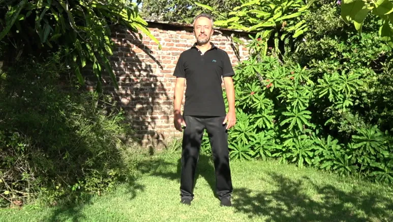 Técnica de Estiramiento Completo postura inicial.