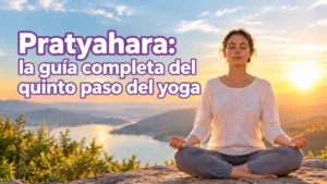 Guía completa de Pratyahara, el quinto paso del Óctuple Sendero del yoga.